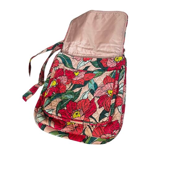 Vera Bradley pink floral quilted shoulder bag with matching wallet casual travel - Picture 4 of 9